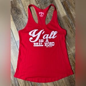 LHTX Red Graphic Tank Top - Large - NWOT